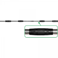 Гриф для штанги Starter гп020124 1,5 м, диаметр 26мм, до 90 кг с пластиковыми ручками с пружинными замками