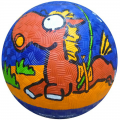 Мяч резиновый Larsen 14 см с рисунком