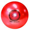 Мяч для художественной гимнастики TA Sports Т12 15 см, 300 гр с блестками