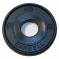 Диск олимпийский черный MB Barbell 1,25 кг диаметр 51 мм