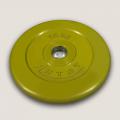 Диск обрезиненный цветной АТЛАНТ 15 кг диаметр 26, 31, 51 мм