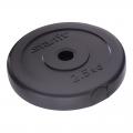 Диск черный пластиковый BASEFIT BB-203 2,5 кг, диаметр 26 мм