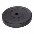Диск черный пластиковый BASEFIT BB-203 5 кг, диаметр 26 мм