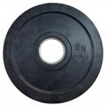Диск обрезиненный черный олимпийский LB-2.5 2,5 кг, диаметр 51 мм